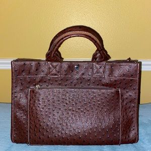 Vintage Hermes ostrich tote